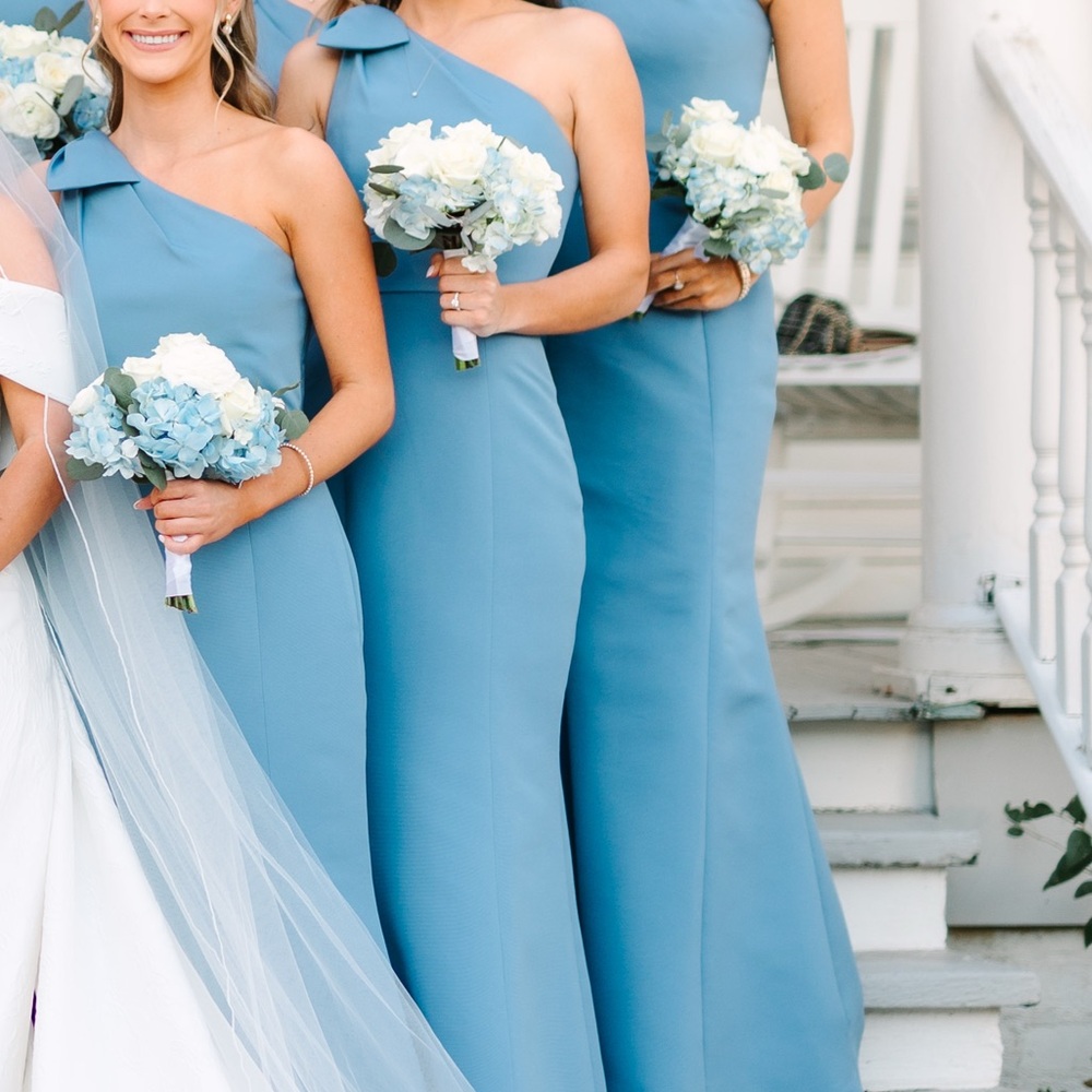 Amsale Sierra Dress in Dusk Color